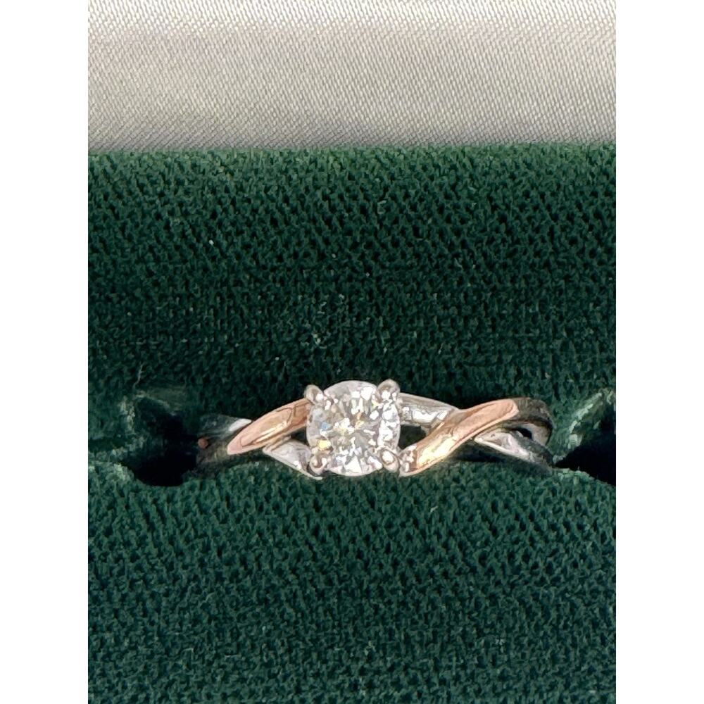LADIES 14K GOLD ENGAGEMENT RING 14KT Solitaire. Size 9 1/2 - Picture 4 of 16